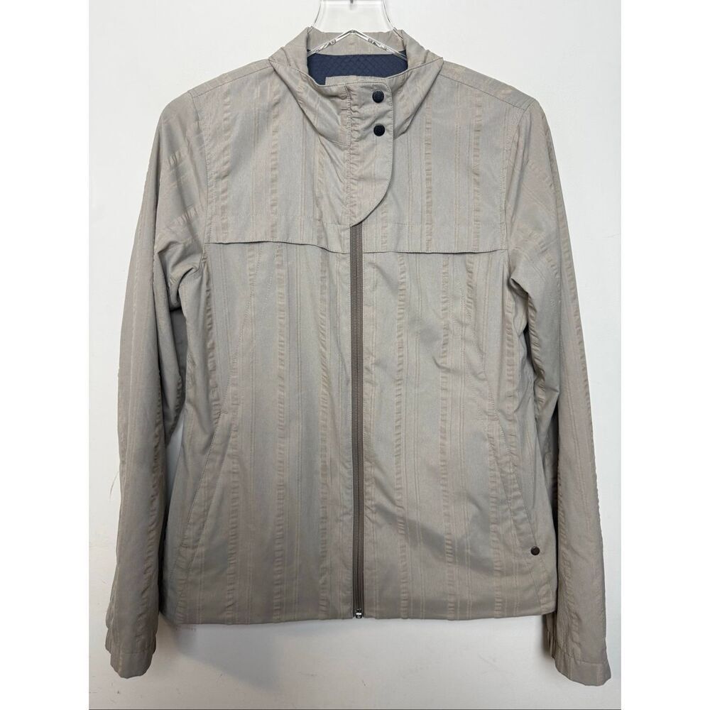Horny Toad lightweight Full Zip Jacket Women’s Small Neutral Stone Color